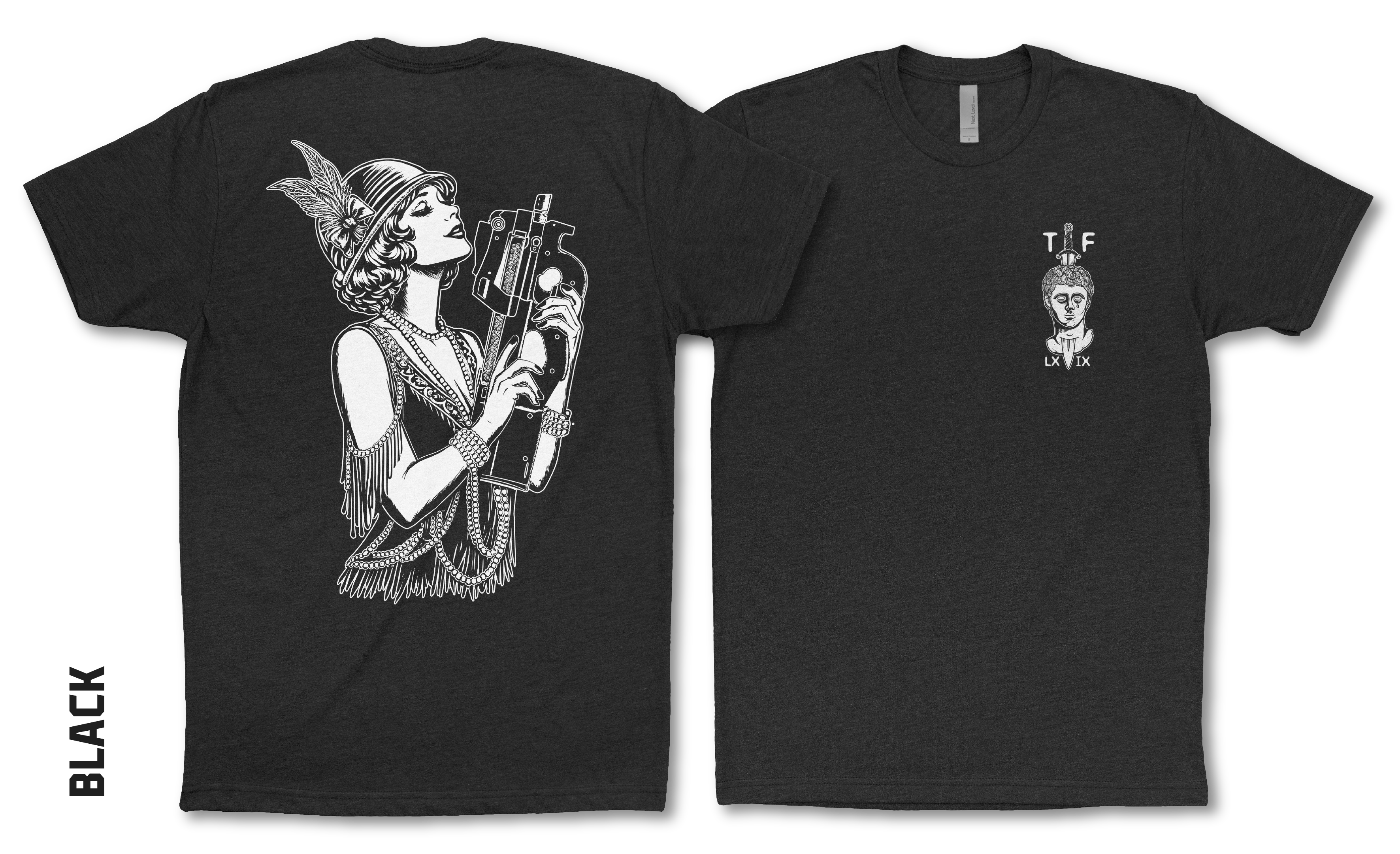 P90 Girlfriend Tee | Garand Thumb Official Merch-Black